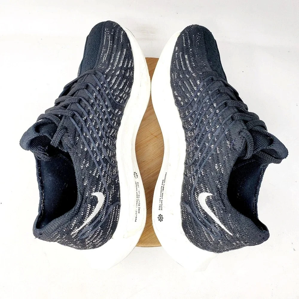 Nike‎ ZoomX Pegasus Turbo Next Nature Shoes Womens 7 Black Running Sneaker